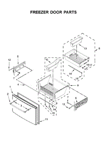 Freezer Door Parts parts for Maytag Bottom-Mount Refrigerator MFT2772HEZ01 from AppliancePartsPros.com