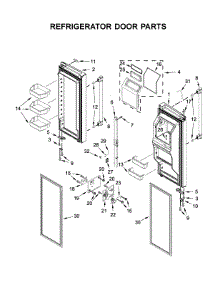 Refrigerator Door Parts parts for Maytag Bottom-Mount Refrigerator MFT2772HEZ02 from AppliancePartsPros.com