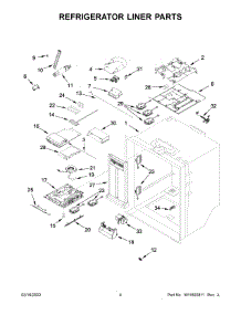 Refrigerator Liner Parts parts for Maytag Bottom-Mount Refrigerator MFT2772HEZ03 from AppliancePartsPros.com