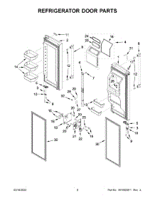 Refrigerator Door Parts parts for Maytag Bottom-Mount Refrigerator MFT2772HEZ03 from AppliancePartsPros.com