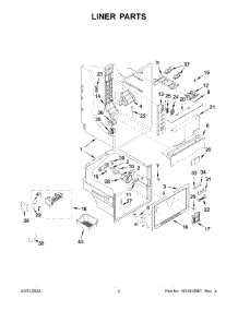 Liner Parts parts for Maytag Bottom-Mount Refrigerator MFW2055FRZ02 from AppliancePartsPros.com