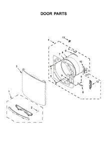 Door Parts parts for Maytag Dryer MGD5630HC0 from AppliancePartsPros.com