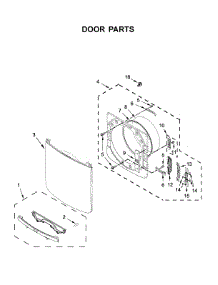 Door Parts parts for Maytag Dryer MGD5630HC1 from AppliancePartsPros.com