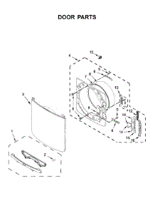 Door Parts parts for Maytag Dryer MGD5630HW0 from AppliancePartsPros.com