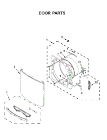 Door Parts parts for Maytag Dryer MGD5630HW1 from AppliancePartsPros.com