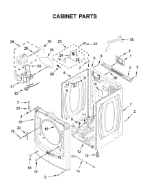 Cabinet Parts parts for Maytag Dryer MGD5630HW2 from AppliancePartsPros.com