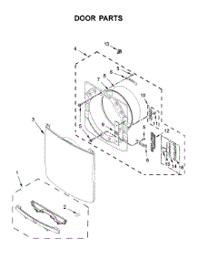 Door Parts parts for Maytag Dryer MGD5630HW2 from AppliancePartsPros.com