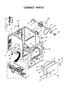 Cabinet Parts parts for Maytag Dryer MGD6200KW0 from AppliancePartsPros.com