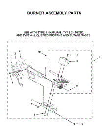 Burner Assembly Parts parts for Maytag Dryer MGD6200KW0 from AppliancePartsPros.com