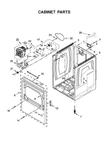 Cabinet Parts parts for Maytag Dryer MGD6230RHW0 from AppliancePartsPros.com