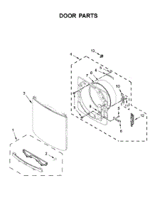 Door Parts parts for Maytag Dryer MGD6630HC0 from AppliancePartsPros.com