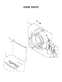 Door Parts parts for Maytag Dryer MGD6630HC1 from AppliancePartsPros.com