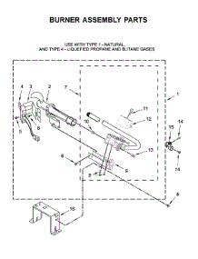 Burner Assembly Parts parts for Maytag Dryer MGD6630HW0 from AppliancePartsPros.com