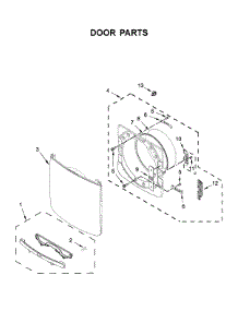 Door Parts parts for Maytag Dryer MGD6630HW0 from AppliancePartsPros.com