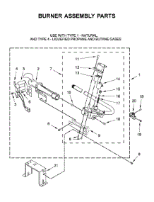 Burner Assembly Parts parts for Maytag Dryer MGD7230HC0 from AppliancePartsPros.com