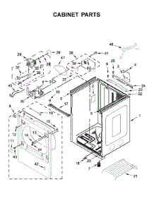 Cabinet Parts parts for Maytag Dryer MGD8230HC0 from AppliancePartsPros.com