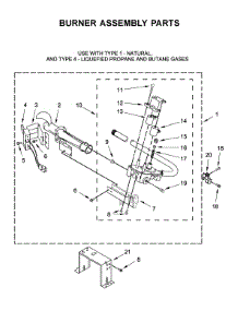 Burner Assembly Parts parts for Maytag Dryer MGD8230HC0 from AppliancePartsPros.com