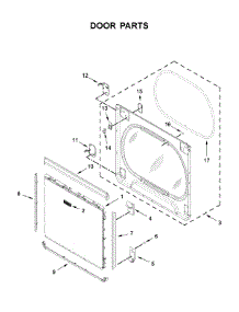 Door Parts parts for Maytag Dryer MGD8230HC0 from AppliancePartsPros.com