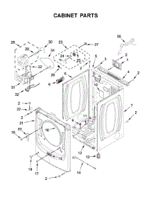 Cabinet Parts parts for Maytag Dryer MGD8630HC1 from AppliancePartsPros.com