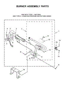 Burner Assembly Parts parts for Maytag Dryer MGD8630HC1 from AppliancePartsPros.com