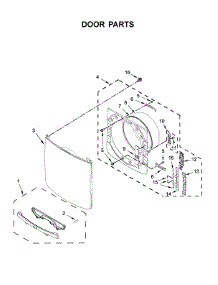 Door Parts parts for Maytag Dryer MGD8630HC2 from AppliancePartsPros.com