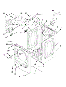 Cabinet Parts parts for Maytag Dryer MGD8630HW2 from AppliancePartsPros.com
