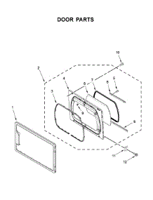 Door Parts parts for Maytag Dryer MGDP576KW0 from AppliancePartsPros.com