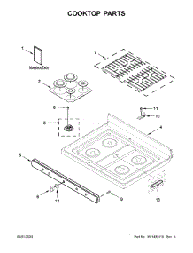 Cooktop Parts parts for Maytag Gas Range MGR6600FB2 from AppliancePartsPros.com