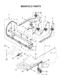 Manifold Parts parts for Maytag Gas Range MGR6600FB2 from AppliancePartsPros.com