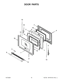Door Parts parts for Maytag Gas Range MGR6600FB3 from AppliancePartsPros.com