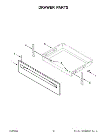 Drawer Parts parts for Maytag Gas Range MGR6600FB6 from AppliancePartsPros.com