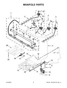 Manifold Parts parts for Maytag Gas Range MGR6600FW3 from AppliancePartsPros.com