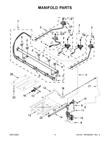 Manifold Parts parts for Maytag Gas Range MGR6600FW6 from AppliancePartsPros.com