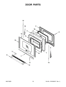 Door Parts parts for Maytag Gas Range MGR6600FW6 from AppliancePartsPros.com