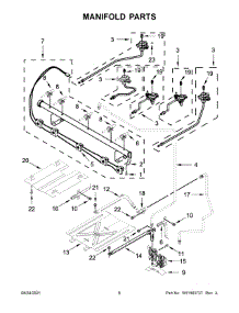 Manifold Parts parts for Maytag Gas Range MGR7700LZ0 from AppliancePartsPros.com
