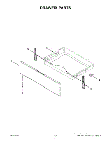 Drawer Parts parts for Maytag Gas Range MGR7700LZ0 from AppliancePartsPros.com