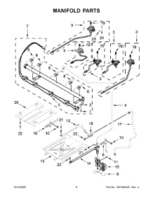 Manifold Parts parts for Maytag Gas Range MGR7700LZ4 from AppliancePartsPros.com