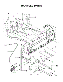 Manifold Parts parts for Maytag Gas Range MGR8800FZ1 from AppliancePartsPros.com