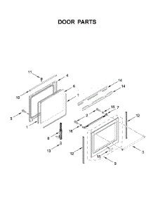 Door Parts parts for Maytag Gas Range MGR8800FZ1 from AppliancePartsPros.com