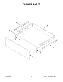 Drawer Parts parts for Maytag Gas Range MGR8800FZ5 from AppliancePartsPros.com