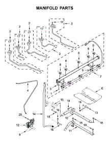 Manifold Parts parts for Maytag Gas Range MGR8800HK0 from AppliancePartsPros.com