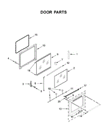 Door Parts parts for Maytag Gas Range MGR8800HK0 from AppliancePartsPros.com