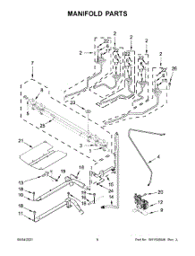 Manifold Parts parts for Maytag Gas Range MGS8800FZ2 from AppliancePartsPros.com