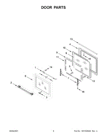Door Parts parts for Maytag Gas Range MGS8800FZ2 from AppliancePartsPros.com