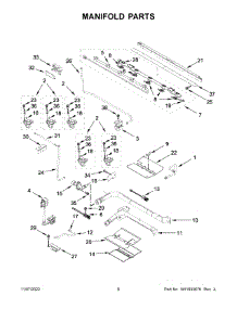 Manifold Parts parts for Maytag Gas Range MGT8800FZ10 from AppliancePartsPros.com