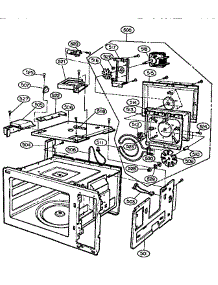 Chamber Gross Assembly parts for Goldstar Countertop Microwave MH-1353M from AppliancePartsPros.com