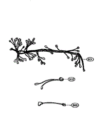 Wiring Harness parts for Goldstar Countertop Microwave MH-1353M from AppliancePartsPros.com