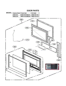 Door Parts parts for Lg Microwave/Hood Combo MHEC1737D/00 from AppliancePartsPros.com