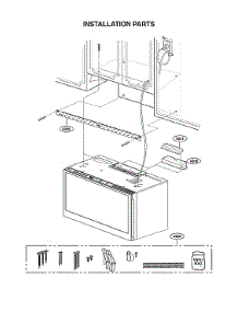 Installation Parts parts for Lg Microwave/Hood Combo MHEC1737D/00 from AppliancePartsPros.com