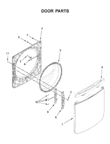 Door Parts parts for Maytag Washer MHW5630HC2 from AppliancePartsPros.com